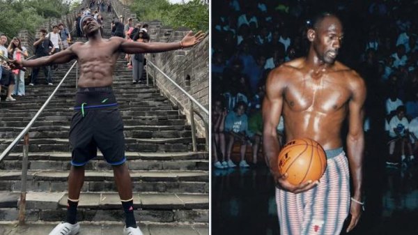 恒力配资 太夸张！华子现在体脂率仅有3.5% 乔丹巅峰期最低也才4%